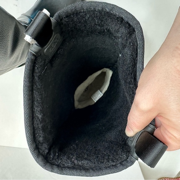 UGG Raincloud Tall Black Winter & Rain Boots Size 12 NWT - Picture 11 of 14